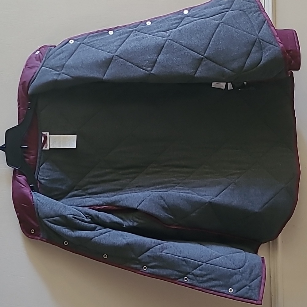 Dickies Diamond Quilted Jacket, Like New, Burgundy, Sz L, *Missing Hood* - Picture 7 of 10